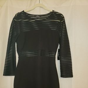 Black bodycon dress